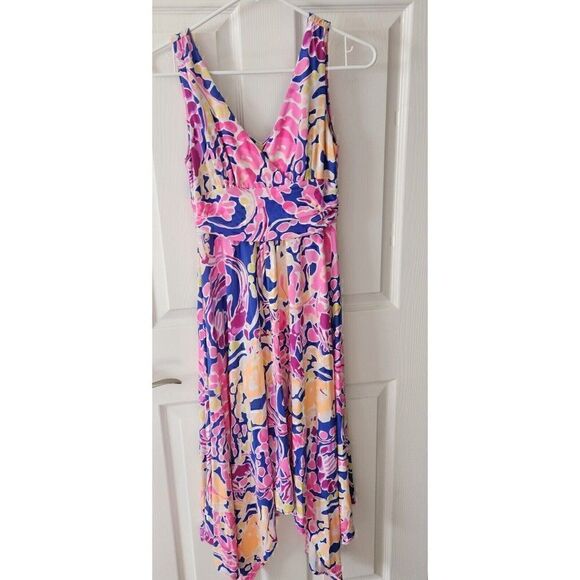Lilly Pulitzer Sloane Midi Dress Catch and Release Size S - Picture 2 of 10